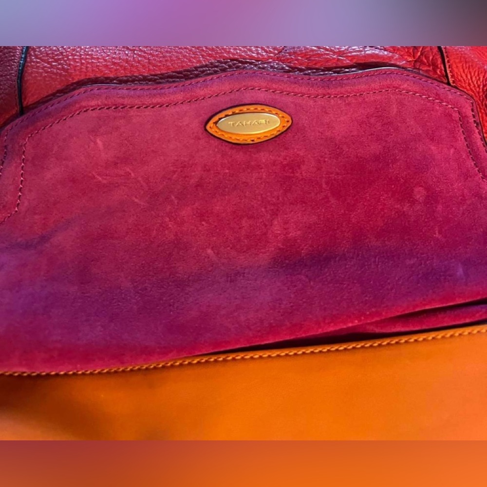 Designer Tahari Large Bucket Style Handbag
